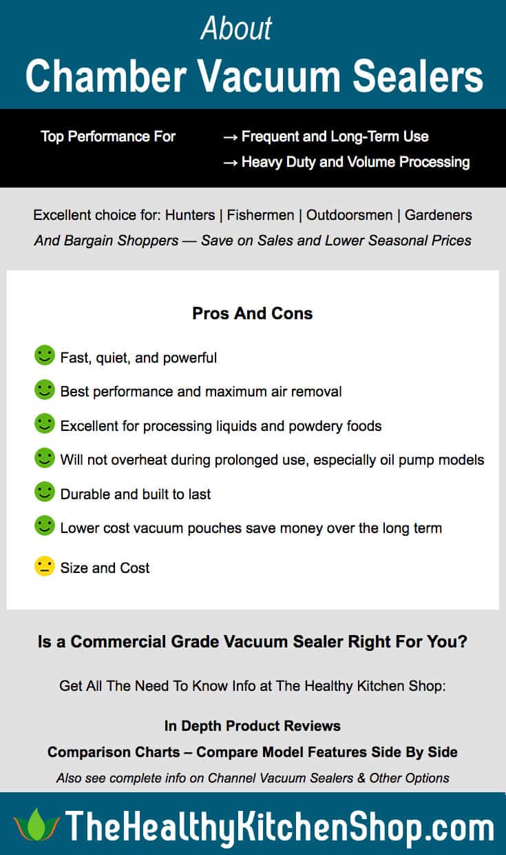 About Commercial Vacuum Sealers - Home Chamber Models