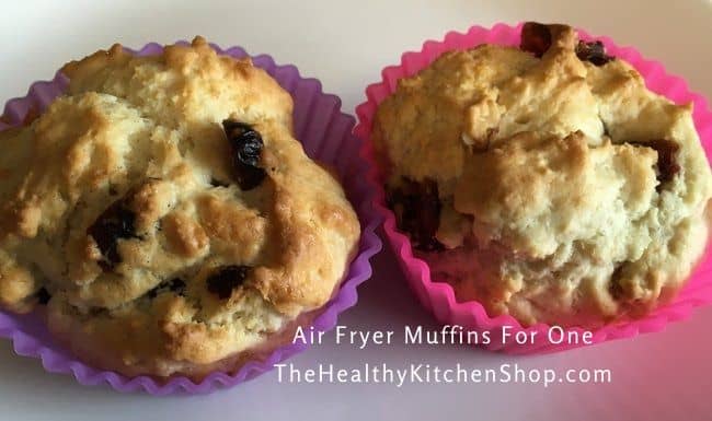 Sweet air fryer muffins for one recipe