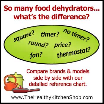 Click to view Food Dehydrators Comparison Chart - Compare All Models