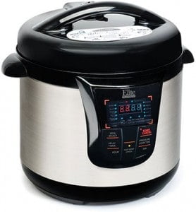 Elite Platinum Pressure Cooker - MaxiMatic EPC-808 Elite Platinum 8-Quart Pressure Cooker