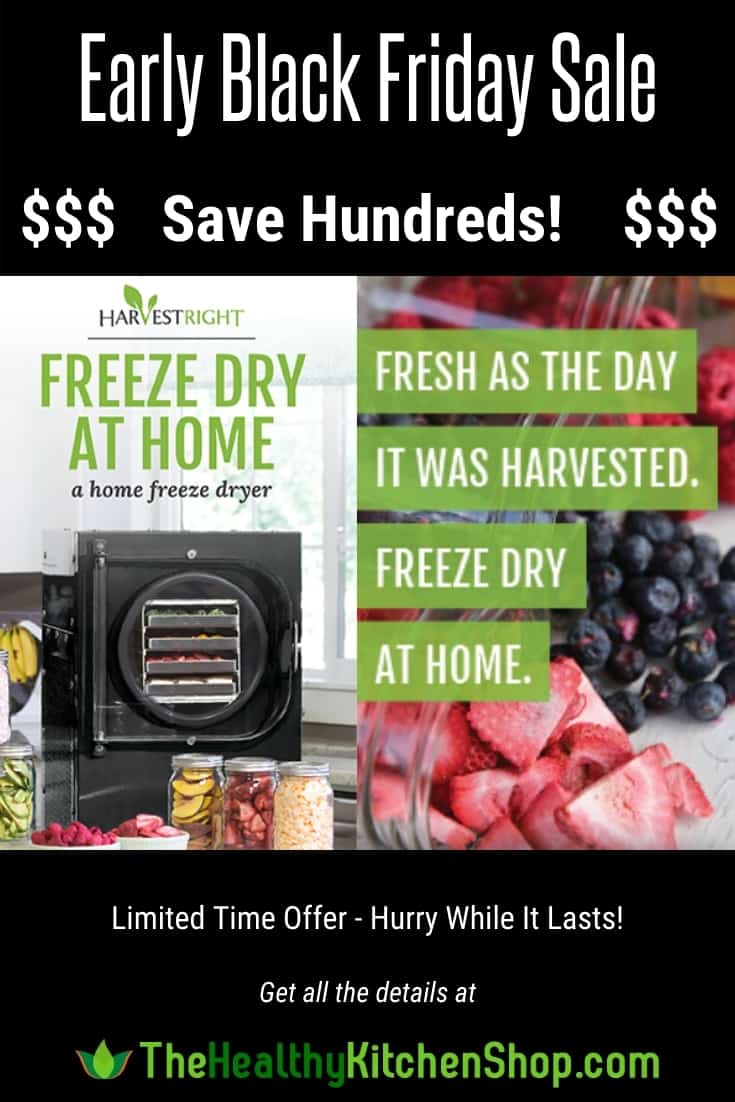 Harvest Right Black Friday Sale - Save Hundreds on a Home Freeze Dryer