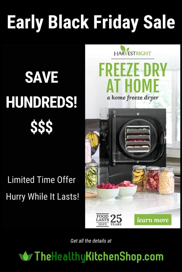 Home Freeze Dryer Sale - Harvest Right Early Black Friday - Limited Time Save Hundreds!