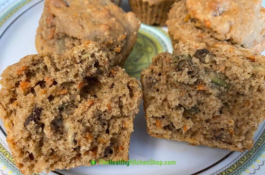 Nutty Whole Wheat Muffins Baked in Air Fryer