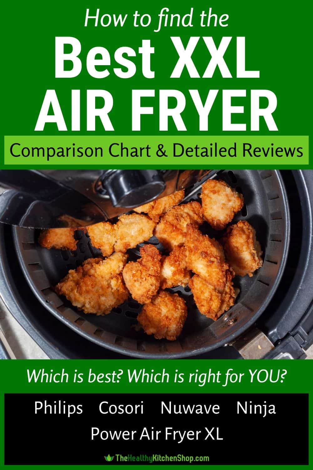 Large Air Fryer Comparison Chart