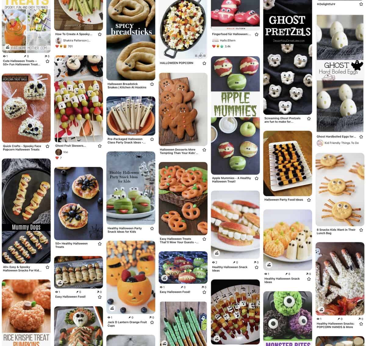 Fun Food Halloween Treats on Pinterest