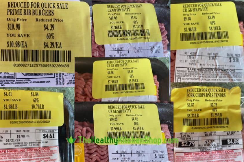 Manager Markdowns - Examples of Sale Prices on Meat & Poultry